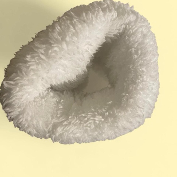 Adidas Cozy White Fleece Hoodie - Picture 4 of 5